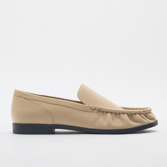 NWT Zara Leather Loafers - Picture 3 of 14